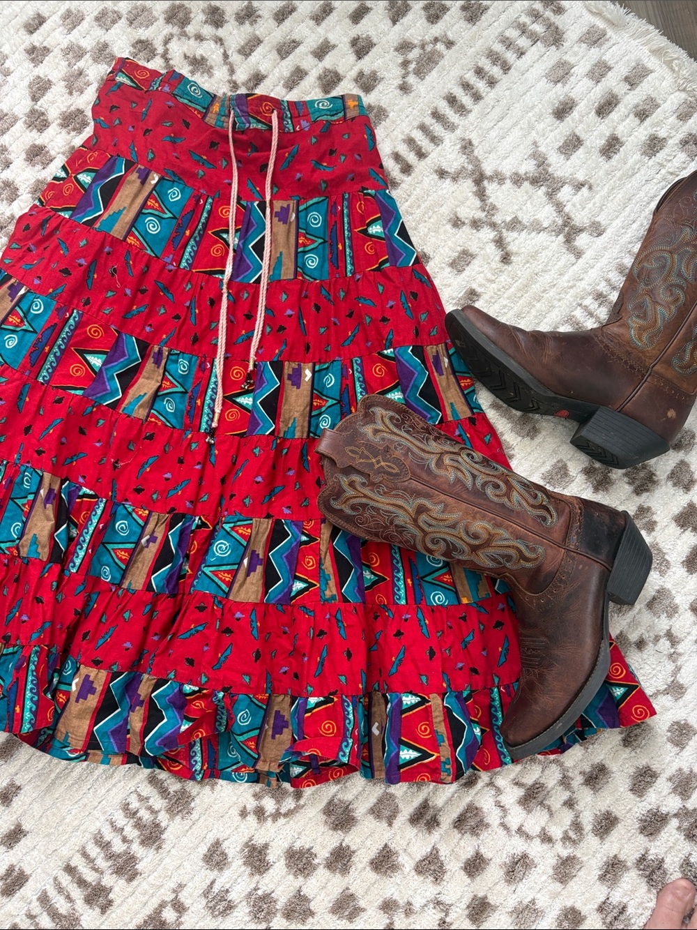 Western Midi skirt